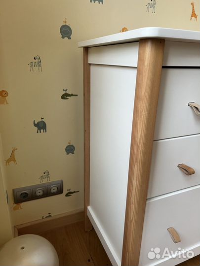 Комод ellipse classic 3 ящика молочный