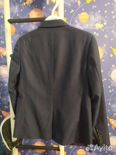 Пиджак на мальчика 122 синий