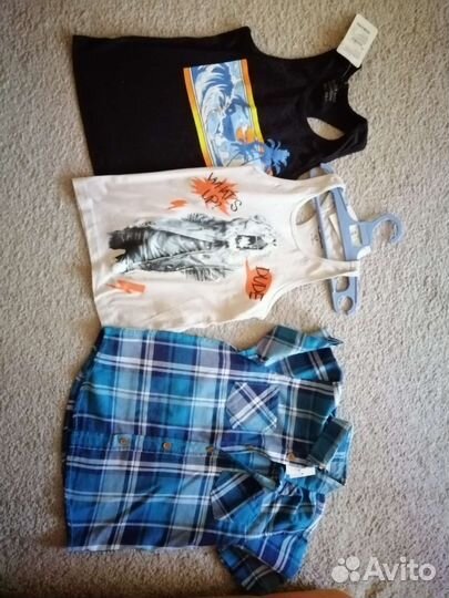 Рубашка новая и майки