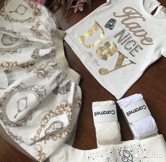 Комплект новый (футболка с пышной юбкой)