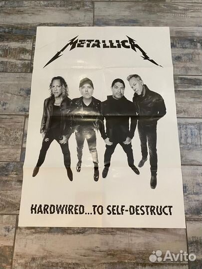 Плакат Metallica, постер, формат А1, плотный
