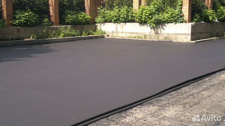 Асфальтирование и благоустройство территории