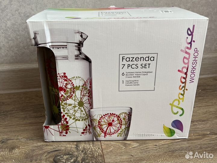 Кувшин стаканы набор новый