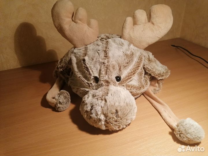 Шапка детская в виде лося