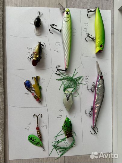 Воблера и блесна