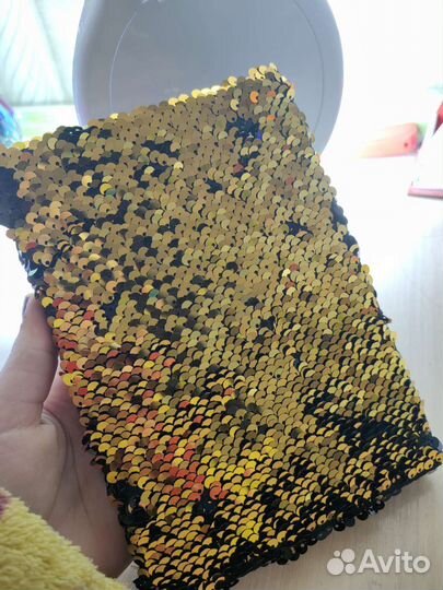 Блокнот с пайетками