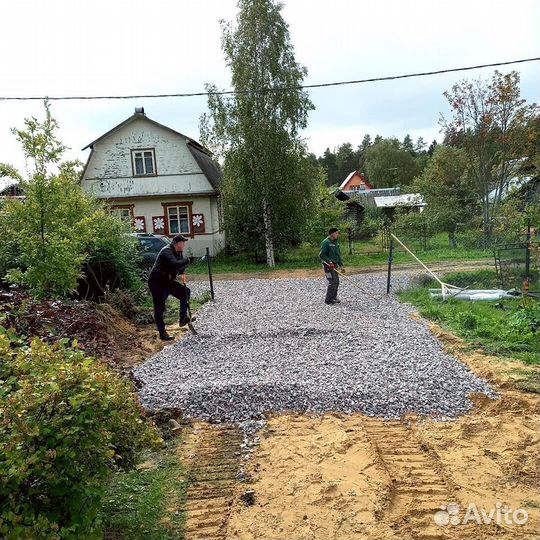 Щебень на парковку