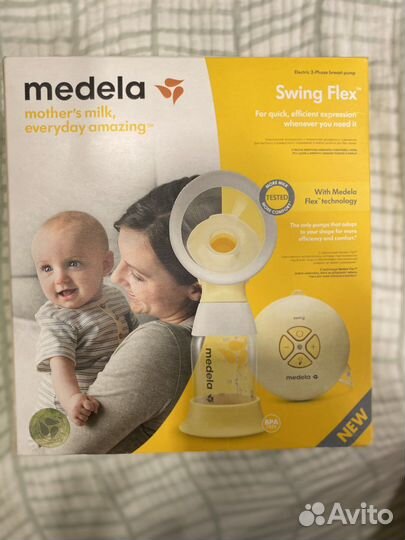Молокоотсос medela swing flex электрический