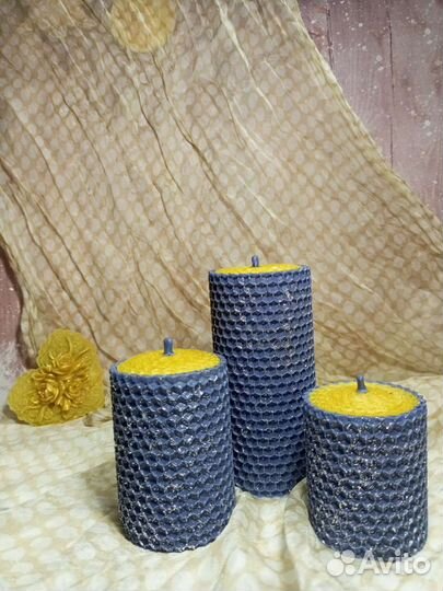 Свечи из вощины ручной работы