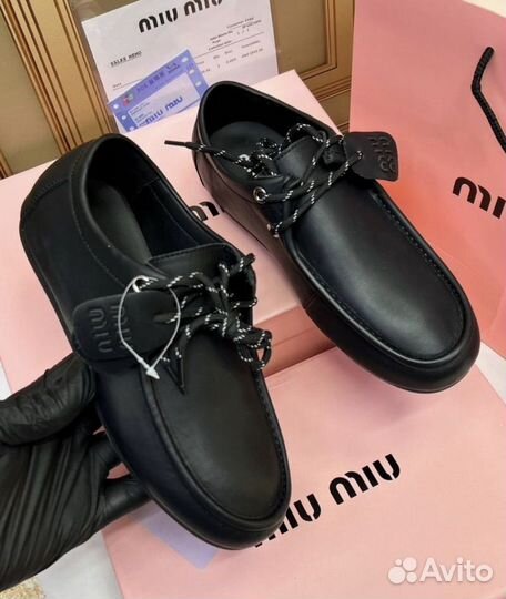 Лоферы MIU MIU наткралтная замша, 36-41