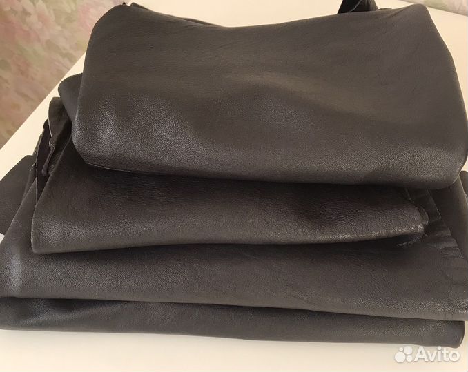 Кожа для рукоделия и пошива мягкая, много