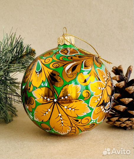 Елочный шар ручная роспись
