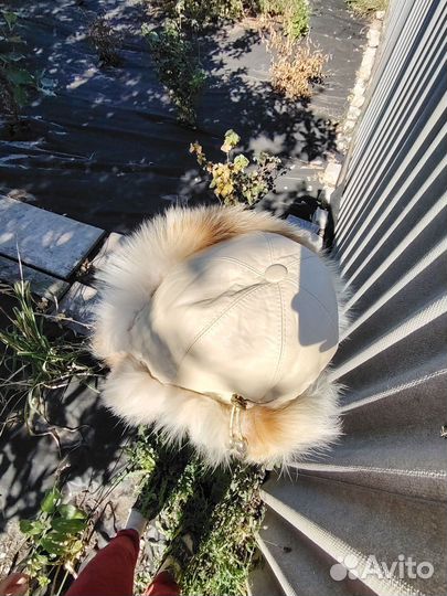 Шапка ушанка женская натуральный мех