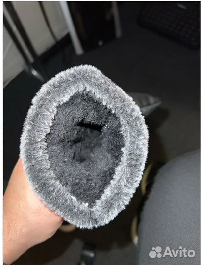 Зимние мужские меховые перчатки с изоляцией