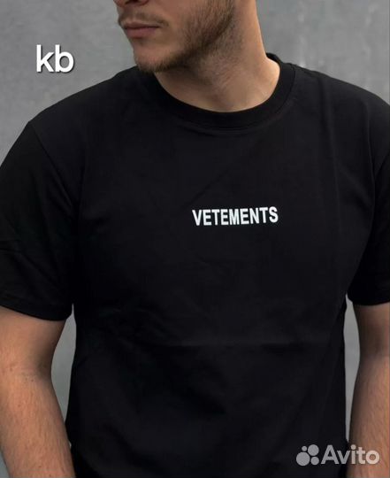 Футболка мужская Vetements Black