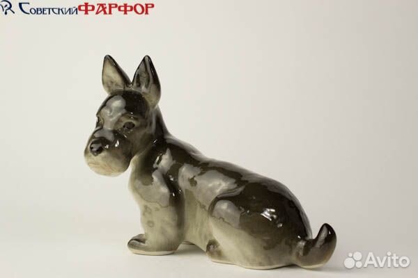 Скотч терьер лфз фарфоровая статуэтка
