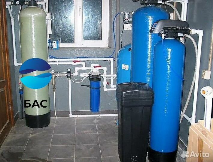 Система очистки воды от железа, марганца, жесткост