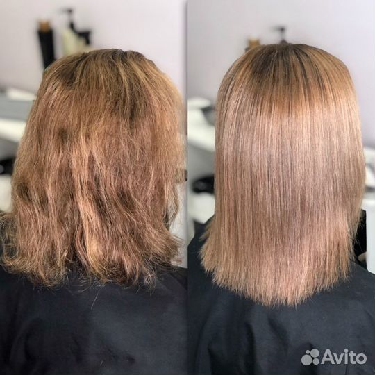 Кератиновое выпрямление волос и восстановление вол