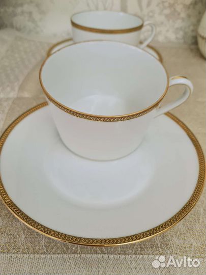 Антиквариат. Чайная пара. Лимож/ Limoges
