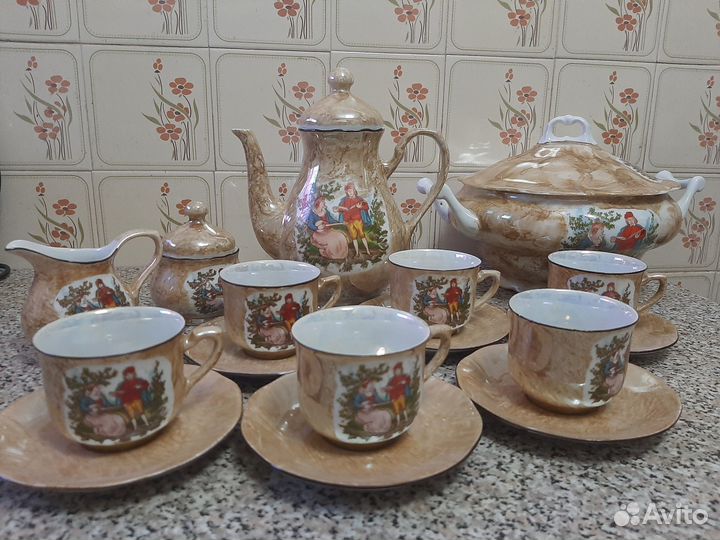 Чайный сервиз Польша Walbrzych + супница