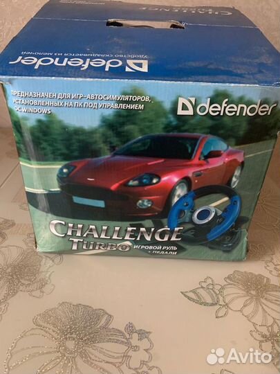 Игровой руль Defender challenge turbo GT