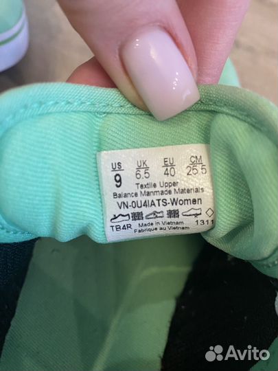 Кеды vans w atwood low canvas spring green 39-40