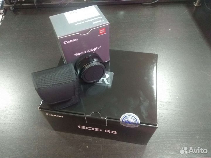 Canon EOS R6 +canon mount adapterEF-EOS R новый