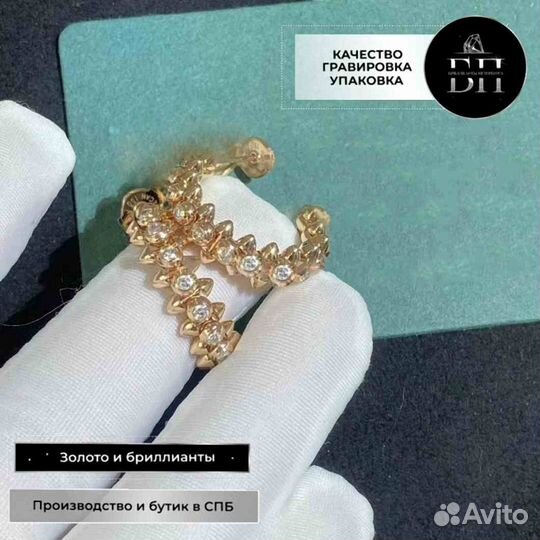 Серьги Cartier Clash с бриллиантами 0,5ct