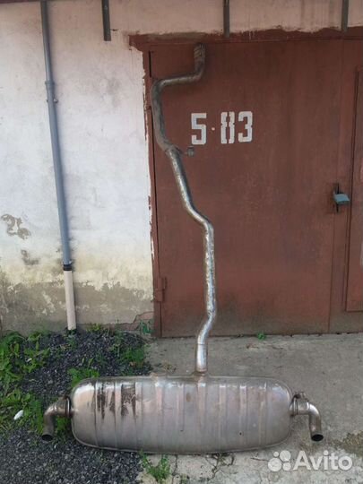 Глушитель с насадками на Touareg 3.0L 2002-2010г.в