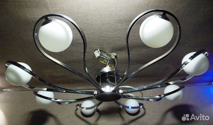 Люстра Потолочная LuceSolara 3020/8PL Chrome/White