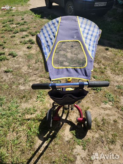 Велосипед коляска с ручкой