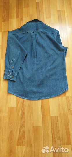 Рубашка джинсовая 152 размер