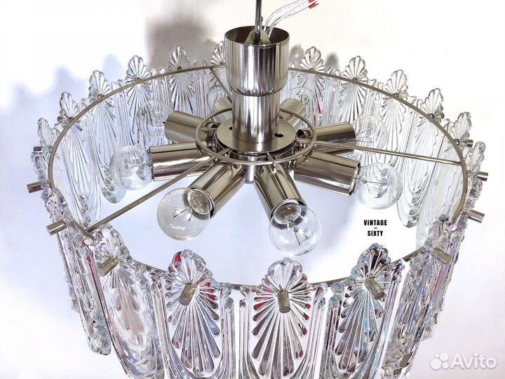 Люстра хрустальная большая редкая СССР