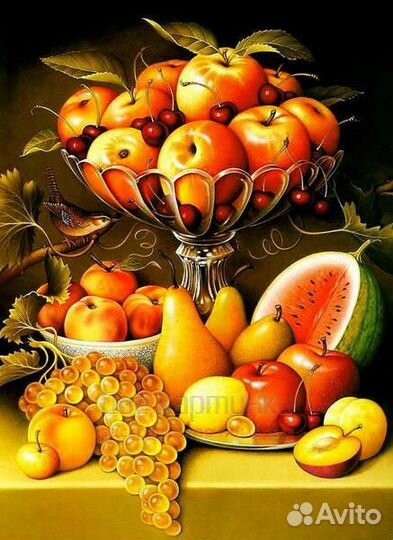 Картина по номерам 40x50 Красивый набор летних фру