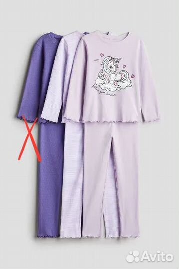 Пижама hm для девочки 134 140