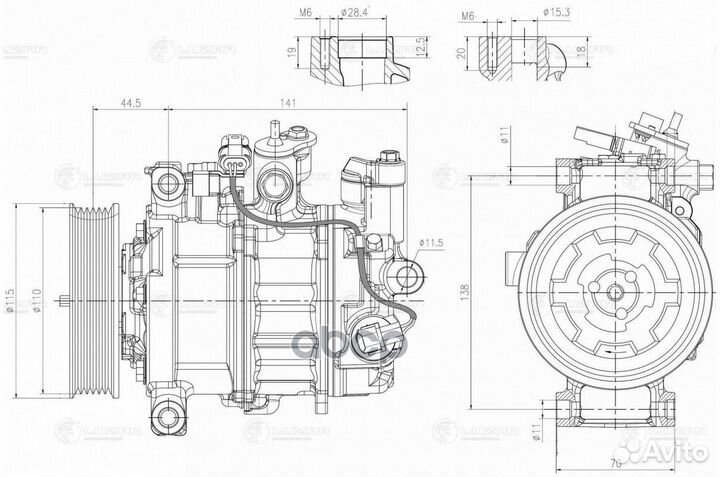 Компрессор кондиц. для а/м 3 (F30) (11) /1 (F2