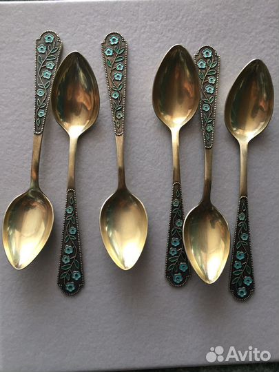 Серебряная чайная ложка СССР