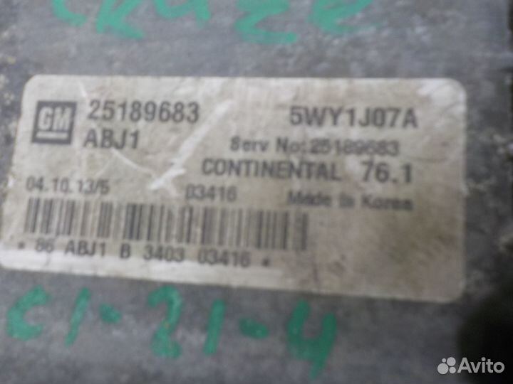 Блок управления двигателем Chevrolet Cruze 2009