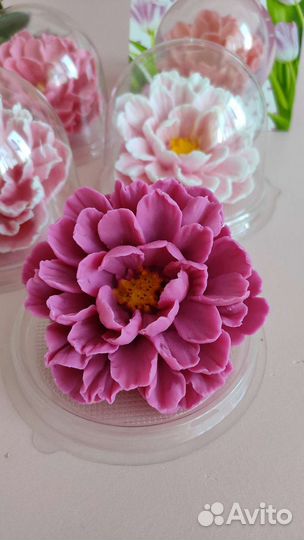 Мыло ручной работы. Пион. 8 марта