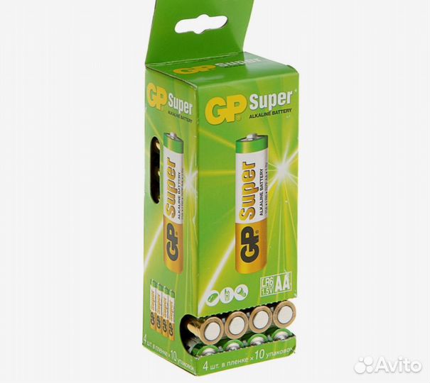 Батарейки пальчиковые аа GP
