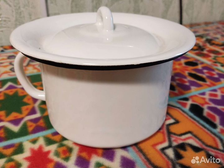 Ночная ваза эмалированная 3 л СССР новая