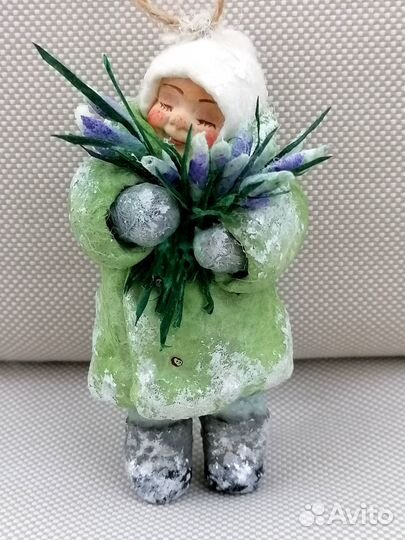 Авторские ватные ёлочные игрушки