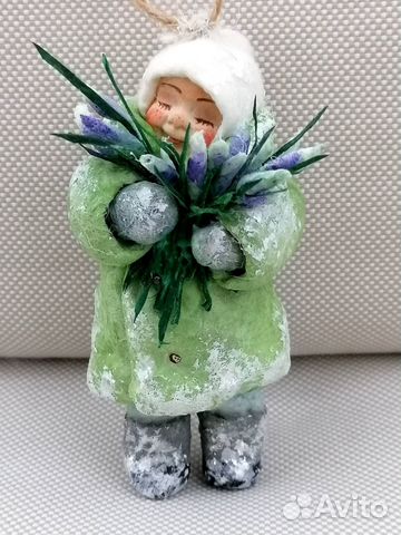 Авторские ватные ёлочные игрушки