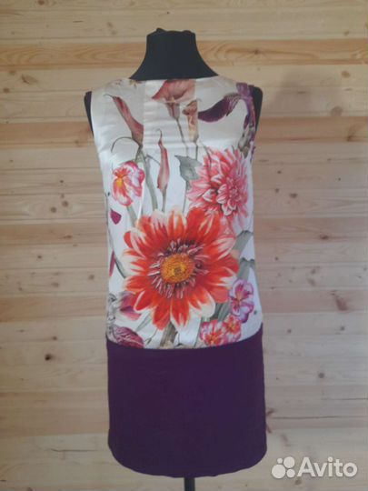 Летнее мини платье натуральный шёлк Zimaletto 40 р