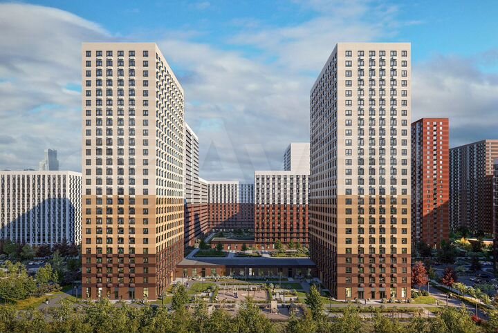 2-к. квартира, 61,4 м², 13/25 эт.