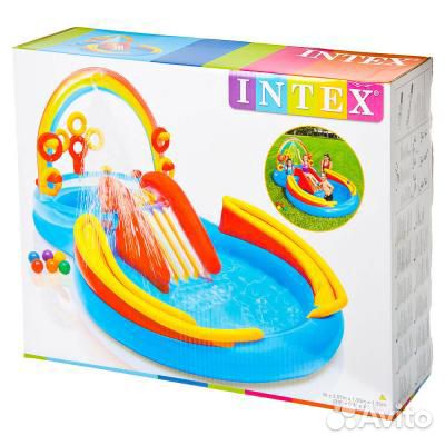 57453 Intex Водный центр rainbow ring 297x193x135