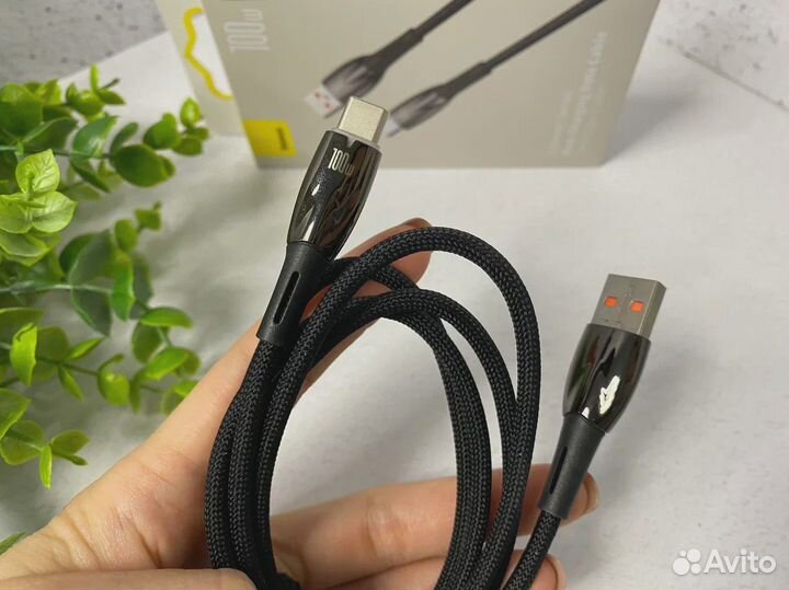 Кабель Baseus Dynamic USB-Type-C 100W 1m