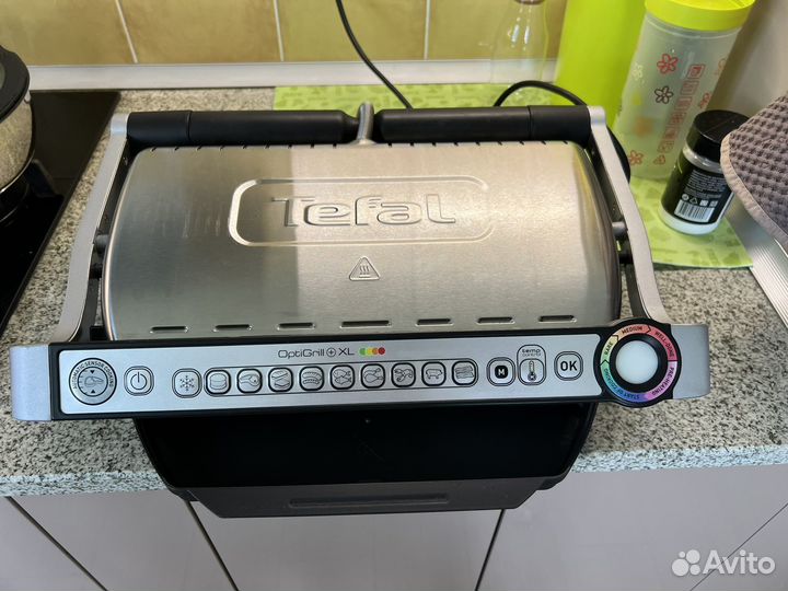 Умный электрогриль optigrill+ xl tefal gc722d34