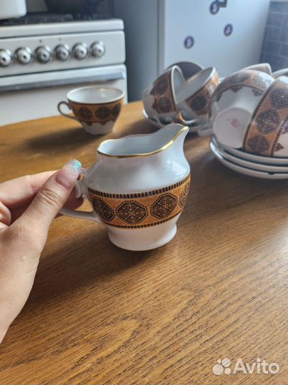 Чайный сервиз фарфор деколь