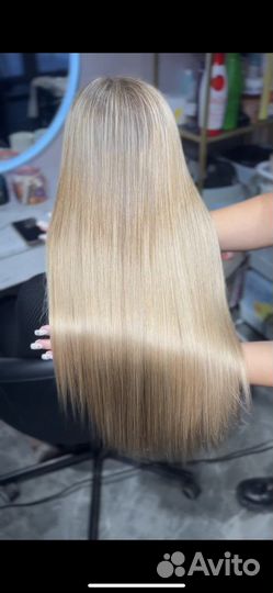 Кератиновое выпрямление волос